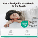 75"x39"x4" Foldable Mattress - White - Twin Size