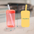 Squeeze & Sip Toddler Straw Cups - Blue/Yellow/Red