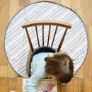catchALL Baby Splat Mat for Under High Chair - White, Gray, Orange