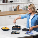 3pc Silicone Air Fryer Accessory Set - Black