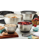 MIU France Stainless Steel Mixing Bowl Set with Graters - 8-Piece Set