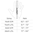 Cutters Game Day Receiver Youth Sports Gloves - Black Topo L/XL