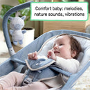 2-in-1 Happy Belly Rock To Bounce Massage Baby Seat - Chambray
