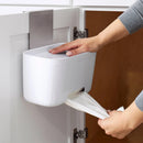 Door Stash Garbage Bag Dispenser: Kitchen Organization, Trash Bag Holder, Cupboard Mount, White