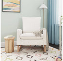 Upholstered Rocking Chair - Ivory