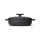 Enameled Cast Iron Braiser with Lid - Charcoal