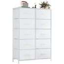 Dresser with 10 Drawers - White