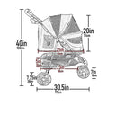 No-Zip Special Edition 3 Wheel Pet Stroller for Cats/Dogs