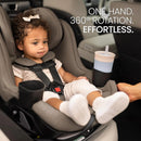 Galaxy360 Slim Rotating Convertible Car Seat – Pebble
