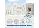 Baby Playpen - Portable Foldable Play Fence with Safety Gate
