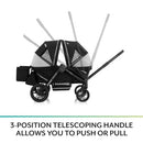 Pivot Xplore Dreamz Stroller Wagon With Infant Car Seat Adapter - Jetsetter Black