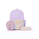 Kids' 16L Nylon Backpack with Headphone Pouch - Lavender
