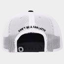 Overtime Adult Trucker 3D Embroidery Logo Baseball Hat - Black