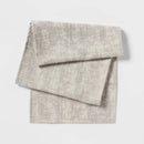 Jacquard Luxe Cotton/Polyester Table Runner - Gray