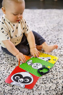 Black White and Bright Floor Mirror: Shapes and Colors, Patterns - Illustrated Animals