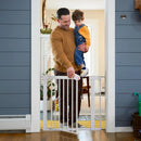 Pressure-Check Gate with SecureTech - White