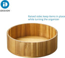 Round Acacia Wood Lazy Susan Organizer - 10.5 Inch