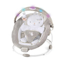 Vibrating Infant Baby Bouncer with Toy Bar - Grey