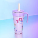 18oz Princess Stainless Steel Vacuum Straw Tumbler - Purple