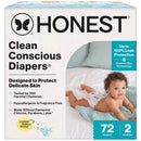 72ct Clean Conscious Diapers Size 2 - Ocean Bottoms + Chilly Cheeks