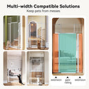 71" Extra Tall Pet Gate for Cats - White