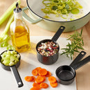 Stainless Steel Measuring Cups Set - Black - 4 Piece