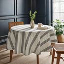 Round Tablecloth - Navy Striped