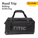 Structured Collapsible Duffle Bag Rolling Medium - Black