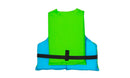 Youth Life Jacket - Green: Nylon Vest, Buckle Closure, 55-88 lbs Range