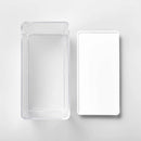 12.6c Tall Rectangle Plastic Food Storage Container - : Stackable BPA-Free Cereal & Rice Storage, 8" H