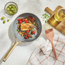 8" Nonstick Ceramic Frying Pan - Cream