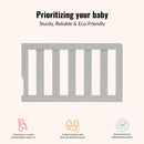 Universal Convertible Crib Toddler Guard Rail - Gray