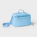 Faux Neoprene Lunch Tote - Powder Blue