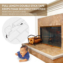 Fireplace Guard with Two Corners - Grey/Beige
