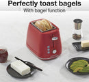 Plastic 2 Slice Toaster - Red