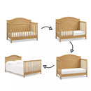 Charlie 4-in-1 Convertible Crib - Honey