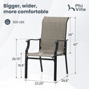 Outdoor Dining Chairs Set of 2