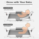 Collapsible Baby Bathtub With Soft Cushion - Gray