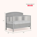 Storybrooke 5 in 1 Convertible Crib - Pebble Grey