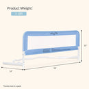 Lightweight Mesh Security Adjustable Bed Rail - Blue
