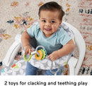Fisher-Price Portable Baby Chair Sit-Me-Up Floor Seat With Developmental Toys & Machine Washable Seat Pad, Starlight Bursts