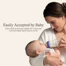 Anti-Colic Baby Bottles with Medium Flow Nipples (Size M) - 8oz/3pk: BPA-Free, Silicone Nipples