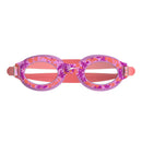 Junior Glide Printed Swim Goggles - Purple/Coral