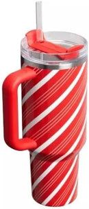 40 oz Stainless Steel H2.0 FlowState Quencher Tumbler - Candy Cane Twist
