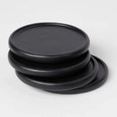 4pk Acacia Modern Coasters Black