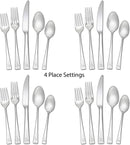 Mikasa 20-Piece Lucia Stainless Steel Flatware Set