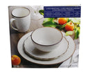 16 Piece Dinnerware Set - White