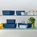 14-piece Glass Food Storage Set - Navy