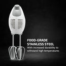 5-Speed Electric Hand Mixer - White