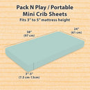 Baby Pack and Play Fitted Sheet - Safari